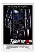 Poster Sexta-Feira 13 Jason - Terror - Retrô - Filmes - Moldura branca