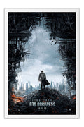 Poster Star Trek Into Darkness Jornada nas Estrelas - Filmes - Moldura branca