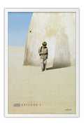 Poster Star Wars Episódio 1 a Ameaça Fantasma the Phantom Menace - Filmes - Moldura branca