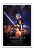 Poster Star Wars Return of the Jedi - Ação - Ficção Científica - Filmes - Moldura branca