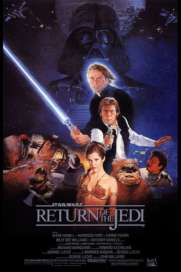 Poster Star Wars Return of the Jedi - Ação - Ficção Científica - Filmes - Pôster sem moldura