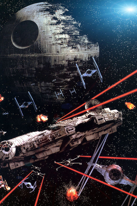 Poster Star Wars uma Nova Esperanca - Clássico - Cult - Filmes - Pôster sem moldura
