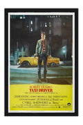 Poster Taxi Driver Motorista de Taxi - Clássico - Cult - Filmes - Moldura preta