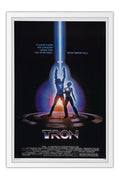 Poster Tron uma Odisseia Eletrônica - Retrô - Cult - Filmes - Moldura branca