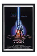 Poster Tron uma Odisseia Eletrônica - Retrô - Cult - Filmes - Moldura preta