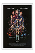 Poster Mortal Kombat 2 Ação Aventura Games - Filmes - Moldura branca