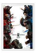 Poster Mortal Kombat 2 Ação Aventura Games - Filmes - Moldura branca
