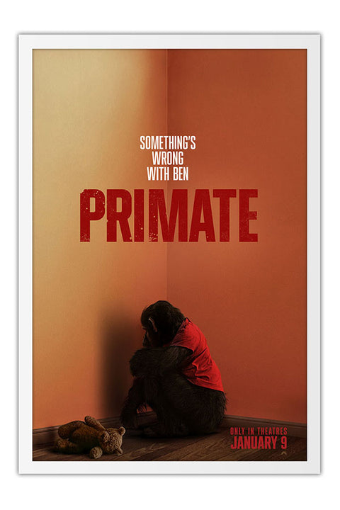 Poster Primate o Primata - Terror - Suspense - Filmes - Moldura branca