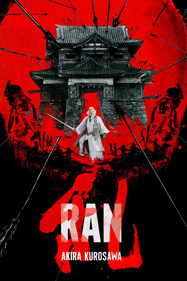 Poster Ran - Akira Kurosawa - Drama - Guerra - Filmes - Pôster sem moldura