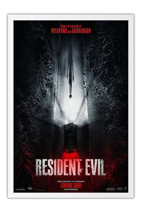 Poster Resident Evil - Terror - Filmes - Moldura branca
