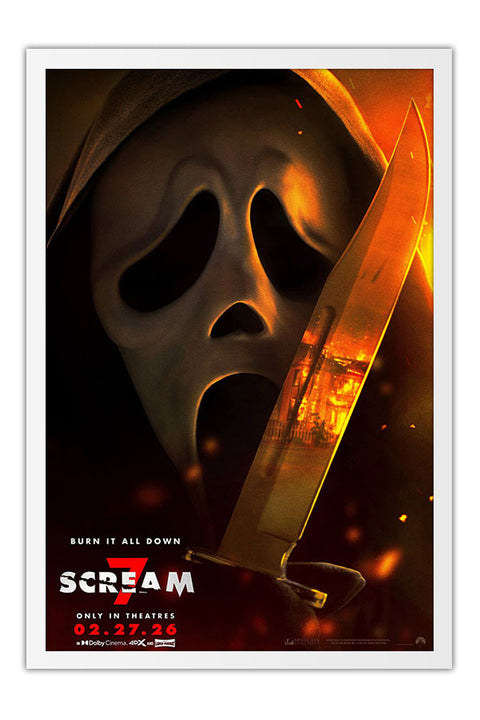 Poster Pânico 7 - Scream 7 - Terror - Filmes - Moldura branca