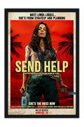 Poster Send Help Socorro - Terror - Filmes - Moldura preta
