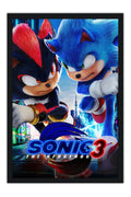 Poster Sonic 3: O Filme - Animação - Filmes - Moldura preta