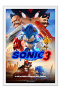 Poster Sonic 3: O Filme - Animação - Filmes - Moldura branca