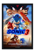 Poster Sonic 3: O Filme - Animação - Filmes - Moldura preta