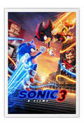 Poster Sonic 3: O Filme - Animação - Filmes - Moldura branca