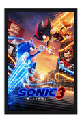 Poster Sonic 3: O Filme - Animação - Filmes - Moldura preta