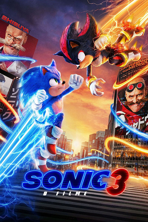 Poster Sonic 3: O Filme - Animação - Filmes - Pôster sem moldura