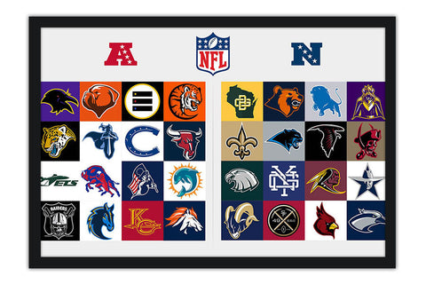 Poster Team - Equipes - Times - Futebol Americano - NFL