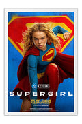 Poster Supergirl Super-Heroína - Filmes - Moldura branca