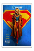 Poster Supergirl Super-Heroína - Filmes - Moldura branca