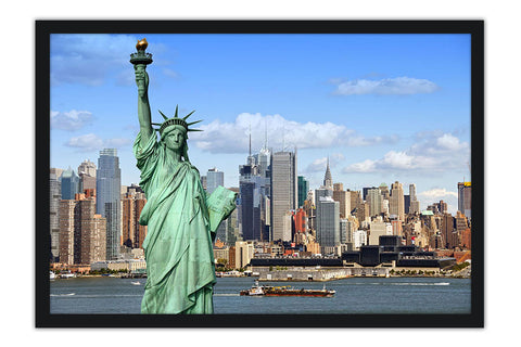 Poster New York - Nova Iorque - Estátua da Liberdade - Paisagens