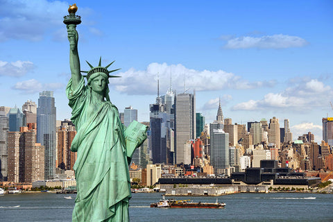 Poster New York - Nova Iorque - Estátua da Liberdade - Paisagens