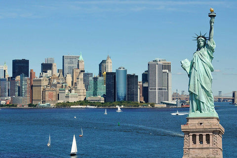 Poster New York - Nova Iorque - Estátua da Liberdade - Paisagens