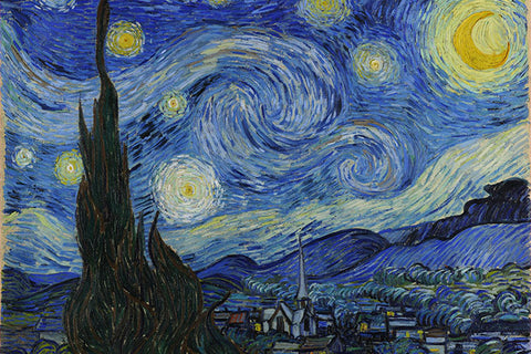 Poster  Van Gogh - Noite Estrelada - Starry Night - Obras de Arte