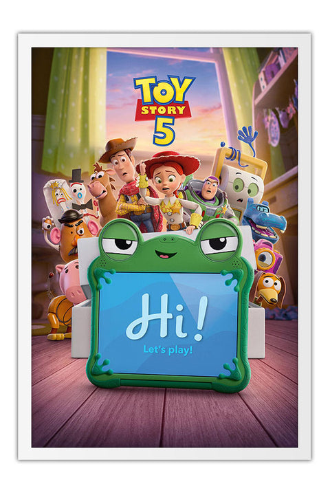 Poster Toy Story 5 - Animação - Filmes - Moldura branca