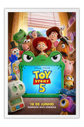 Poster Toy Story 5 - Animação - Filmes - Moldura branca