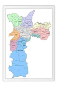 Poster Mapa da Cidade de São Paulo - Educativo