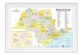 Poster Mapa do Estado de São Paulo - Educativo