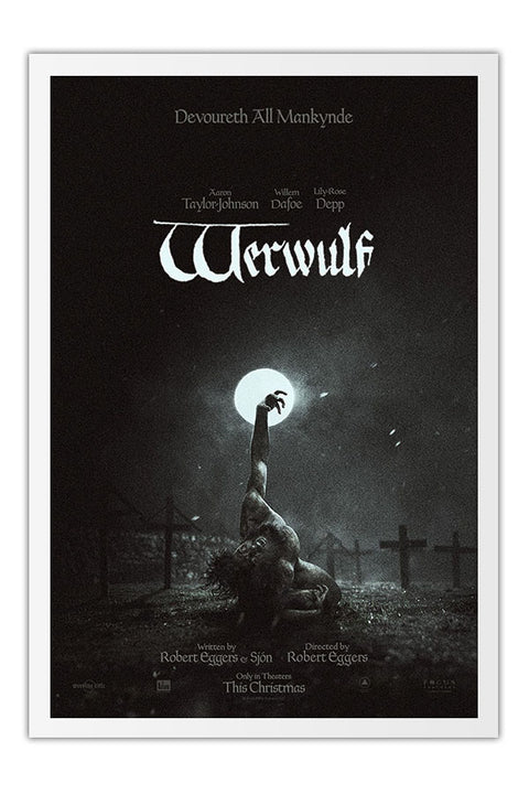 Poster Werwulf Lobis Homem - Terror - Gótico - Filmes - Moldura branca