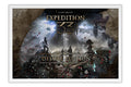 Poster Clair Obscur: Expedition 33 - RPG - Ação - Aventura - Games - Moldura branca