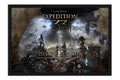 Poster Clair Obscur: Expedition 33 - RPG - Ação - Aventura - Games - Moldura preta