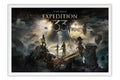 Poster Clair Obscur: Expedition 33 - RPG - Ação - Aventura - Games - Moldura branca
