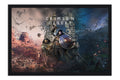 Poster Crimson Desert - Ação - Aventura - Mundo Aberto - Games - Moldura preta