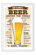 Poster Como Pedir Uma Cerveja Pelo Mundo