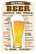 Poster Como Pedir Uma Cerveja Pelo Mundo