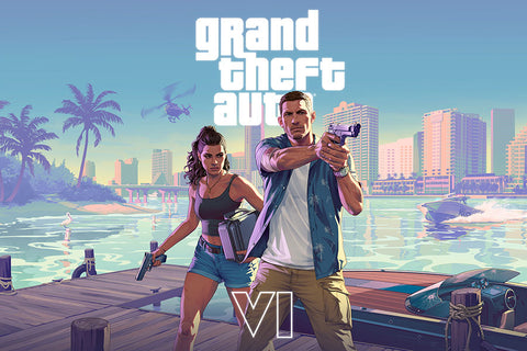 Poster GTA VI - Grand Theft Auto 6 - Ação - Mundo Aberto - Games - Pôster sem moldura