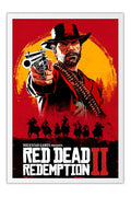 Poster Red Dead Redemption II - Games - Moldura branca