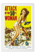 Poster Attack of the 50ft Woman - O Ataque da Mulher de 15 Metros - Vintage - Retrô - Filmes