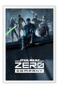 Poster Star Wars Zero Company Estrategia - RPG - Games - Moldura branca