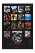 Poster Ramones - Discografia - Punk Rock - Bandas de Rock - Moldura preta