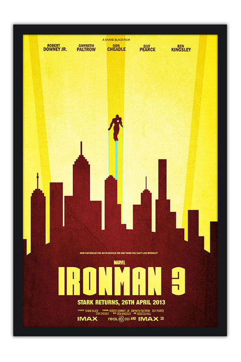 Poster Homem Ferro 3 - Iron Man - Minimalista - Filmes