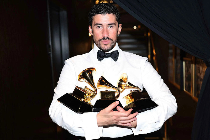 Poster Bad Bunny Grammy - Artistas Pop - Pôster sem moldura