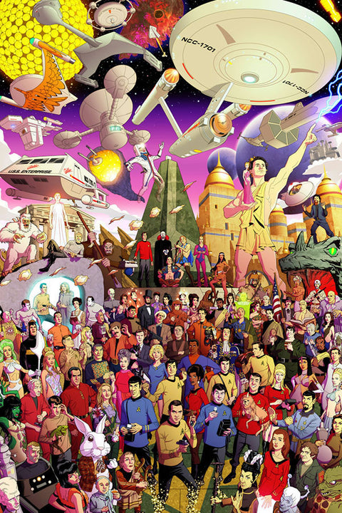 Poster Personagens de Star Trek - Jornada nas Estrelas - Filmes
