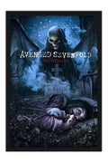 Poster Avenged Sevenfold Nightmare - Bandas de Rock - Moldura preta