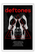 Poster Deftones - Bandas de Rock - Moldura branca